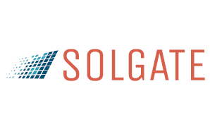Logo Solarfirma mit Photovoltaikmodul